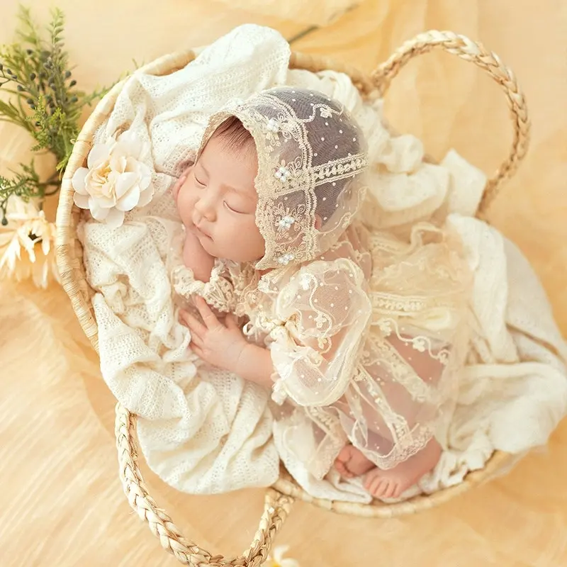 Baby Girl Lace Theme Set - Newborn Photography Props - Image 5